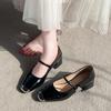 Fashion 2025 Hot Sale Mary Janes Women's High Heels Square Toe Chunky Heels Classics Daily & Office Pumps Women Shallow Slip On Shoes
