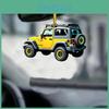 Vehicle Mirror Acrylic Ornament With Offroad Theme Car Interior Decoration Gift