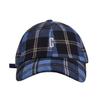 CONCEPTUAL Wool Check Ball Cap Blue