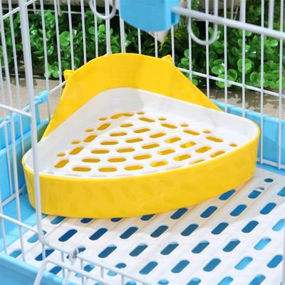 Dreieckige fixierbare Haustier-Kaninchen-Toilette