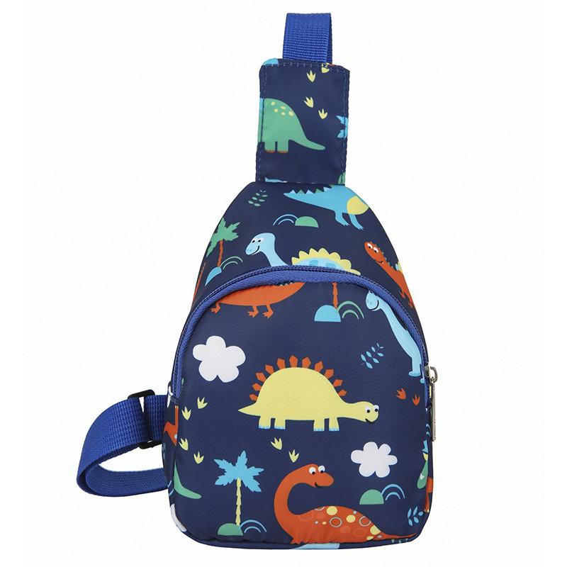 Dinosaur Print Cute Pattern Coin Purse Crossbody Bag Boys And Girls Chest Bag