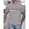 Men's Summer Short Sleeved T-shirt 100% Cotton High Street Loose Fashion High Quality Short Sleeve Loose Sports Shirt