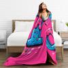 Super Soft Blanket Decorative Funny 67 Six Seven Meme Ice Cream Throw Blanket  Flannel Bedspread For Couch Chair Sofa Bed Cover