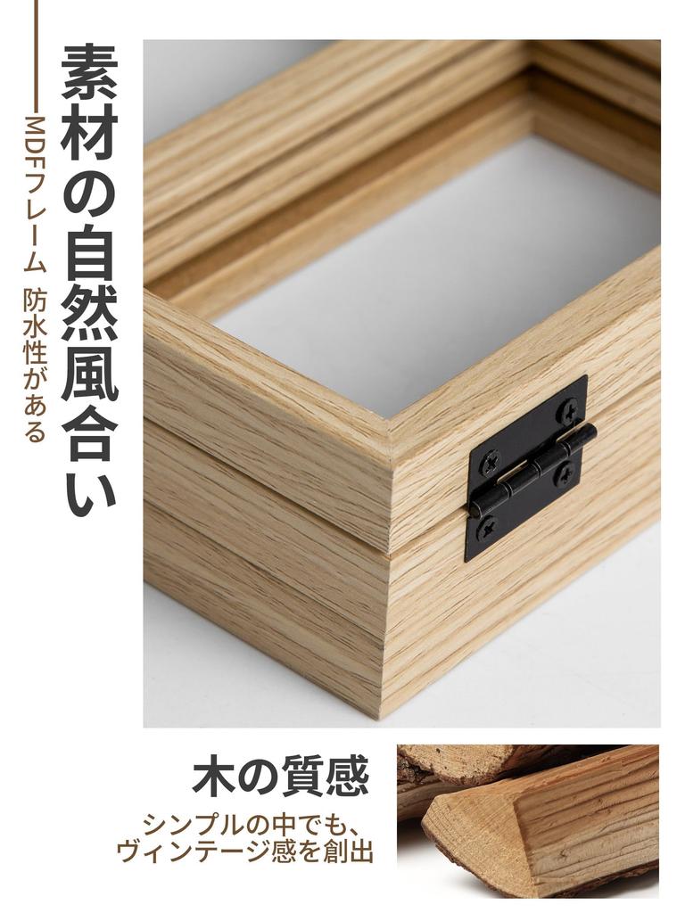 SUMGAR Photo Foldable with For Tabletop and Wall 2L Multiple Wall Natural Stylish Photo Frame Frame, Multi-sided, Hinge, Mounting, KG, Postcards,