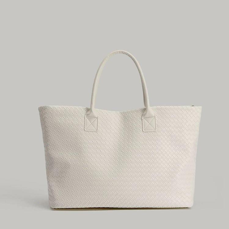 2025 New Women's Bag Fashion Versatile Woven Bag Large Capacity Shoulder Bag Commuter Tote Bag Textured Handbag Trendy