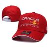 Red Bull Stylowa czapka z daszkiem w stylu wyścigowym, haftowana, dla mężczyzn i kobiet, regulowana, z zakrzywionym daszkiem, modna, sportowa, przeciwsłoneczna, z motywami motorsportu