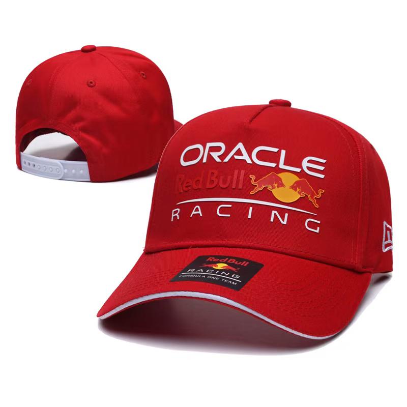 Red Bull Stylowa czapka z daszkiem w stylu wyścigowym, haftowana, dla mężczyzn i kobiet, regulowana, z zakrzywionym daszkiem, modna, sportowa, przeciwsłoneczna, z motywami motorsportu