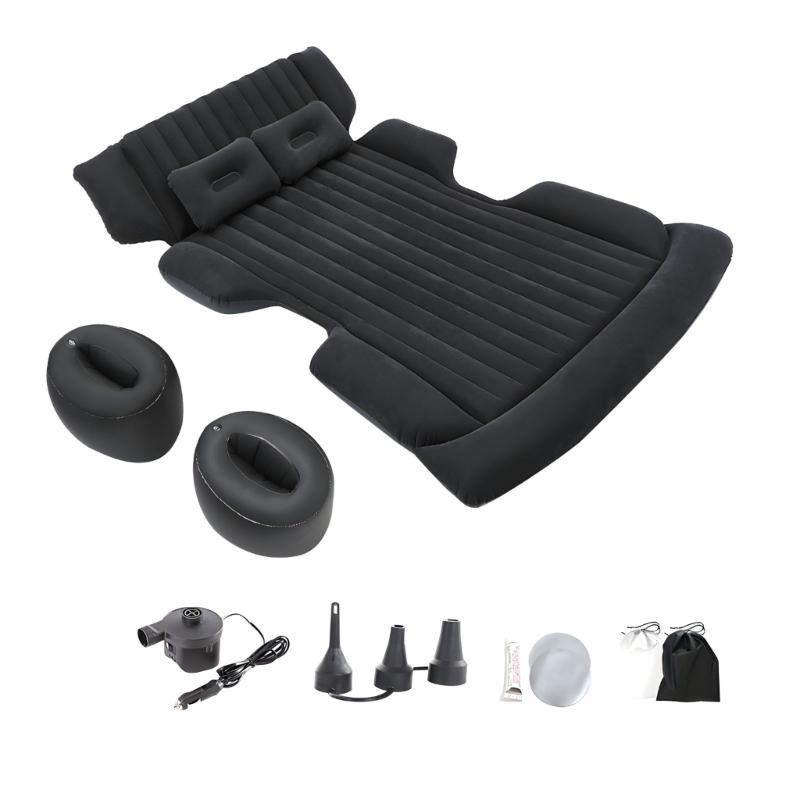 

Inflatable Bed For SUV Including Cushions 600lbs Capacity Waterproof And Strong чорний