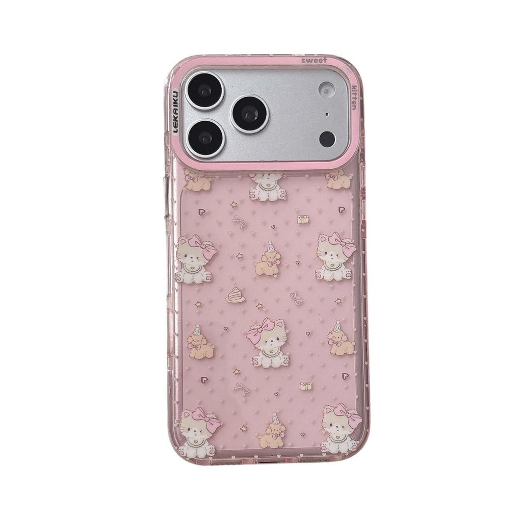 Trendy Brand IMD Side Face Series Cute Cartoon Puppy Drop-Proof Phone Case for iPhone 17 Pro Max