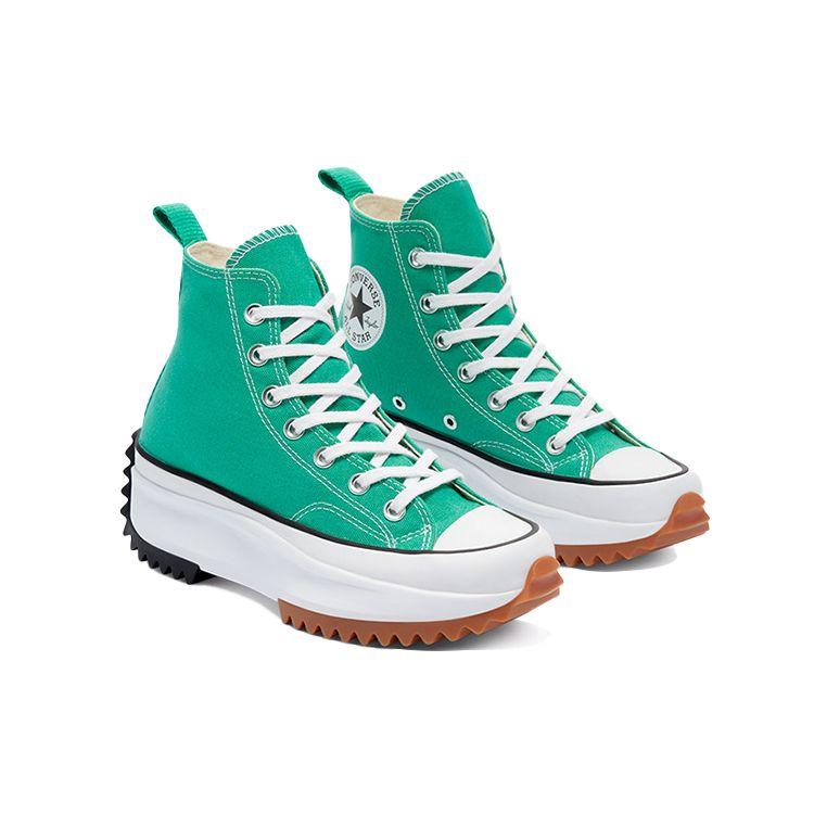 Converse Run Star Hike High Court Green Gum Unisex Sneakers White 170441C