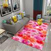 3D Floral Flower Pastoral Carpet Home Decor Entrance Door Mat Living Room Bedroom Entrance Decor Carpet Bathroom Non-slip Mats