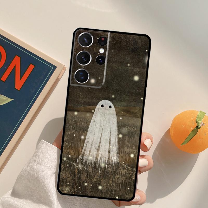 Cute Ghost Phone Case For Samsung Galaxy S23 S26 Ultra S20 S21 S22 S24 S25 S10 Plus S25 FE Back Cover