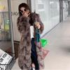 Women's Long Faux Fox Fur Coat - Versatile, Loose, Over-the-Knee, Warm Winter Style