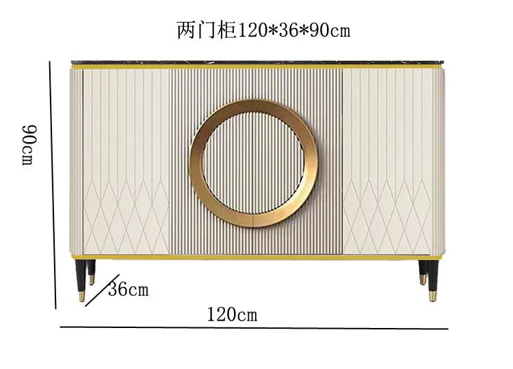 RWJ Simple Entry Door Living Room Wall Marble Storage Sideboard Cabinet Entrance Cabinet