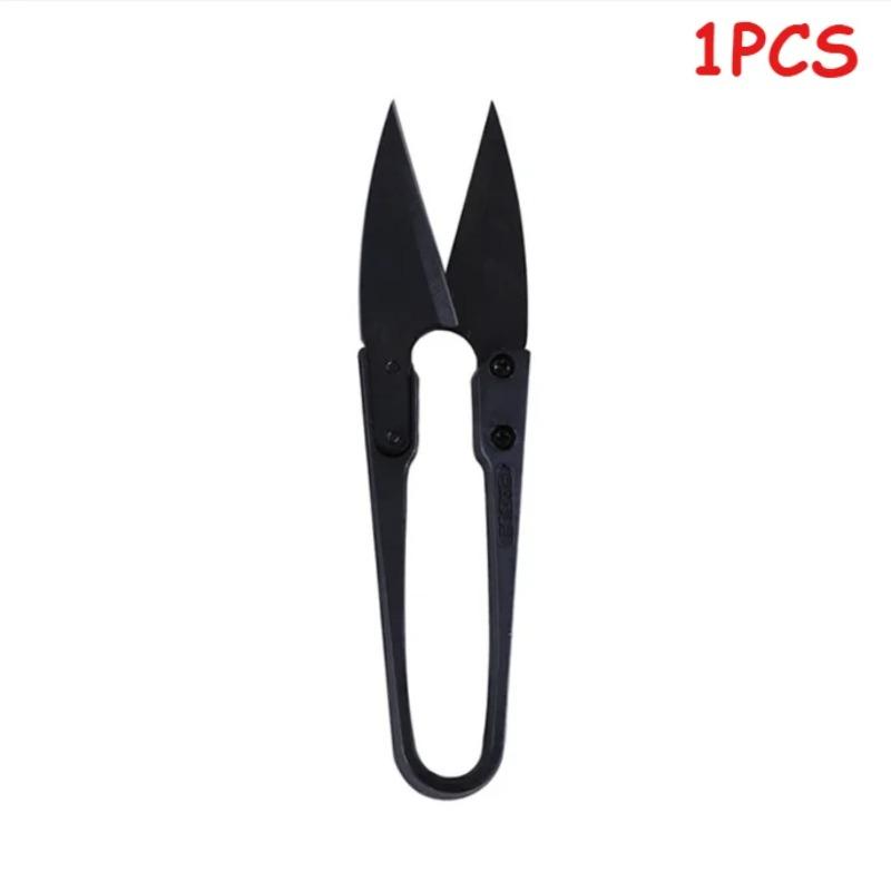 U-Shaped Tailor Scissors Stainless Steel Carbon Steel Elastic Cutting Scissors For Needle Thread Sewing DIY Projects