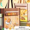 Capybara Tote School Bag Five-layer A4 File Bag Multifunction Tutorial Bag  School Office