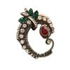 Retro European-American Rhinestone Floral Vine Brooch Pin - Versatile Women's Accessory