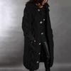 Women Hood Cardigan Large Size Sweater Pocket Single Breasted Long Sleeves Coat