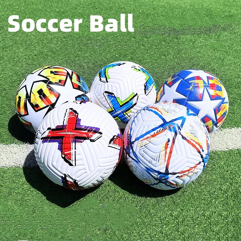 Soccer Balls Official Size 5 PU Material Seamless Match Training Football Goal Team Outdoor Professional Functional Training