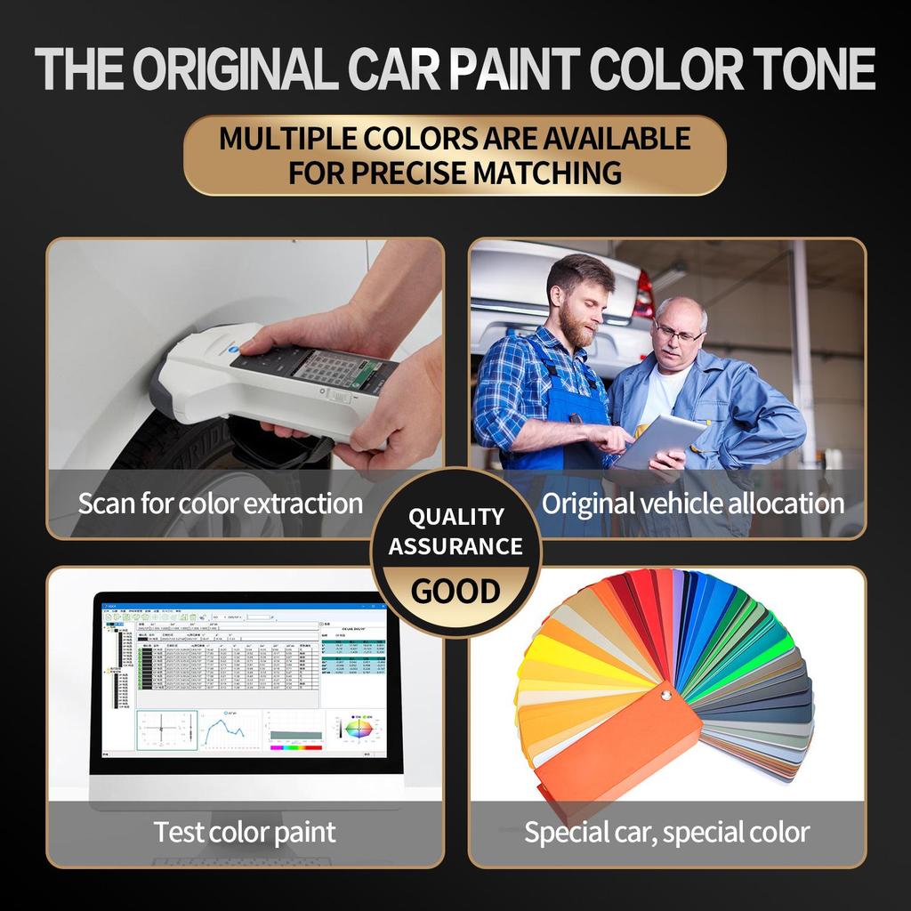 Car Touch-Up Pen: Scratch Repair for Black, Red, Silver, Blue, Pearl White Paint 