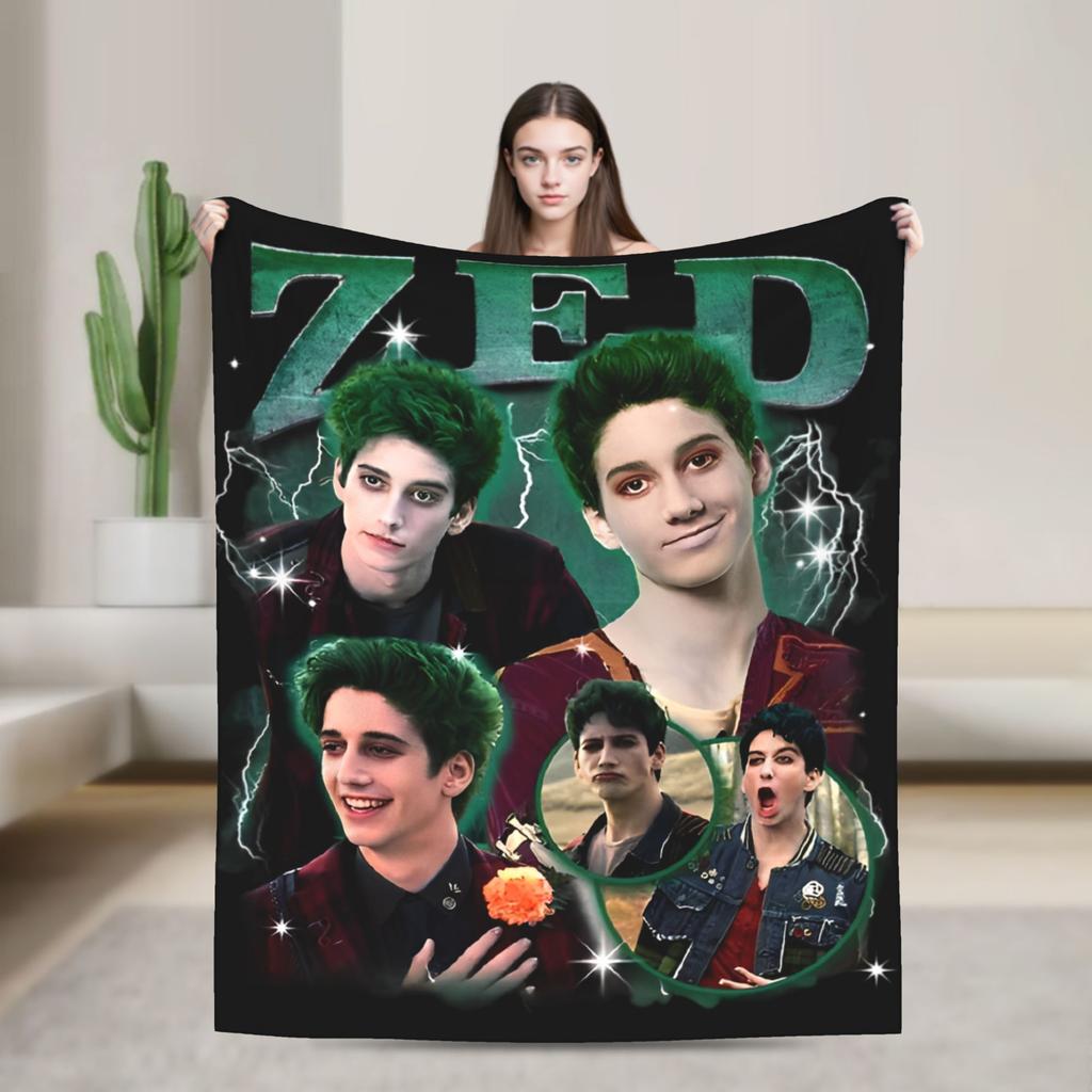 Zombies 4 Dawn of the Vampires Knitted Blankets Flannel Addison Bootleg Lightweight Throw Blankets Travel Home Couch Thin Quilt