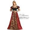 [SCLYX] Alice in Wonderland Cosplay - Queen of Hearts Costume for Women - Authentic Queen of Hearts Dress, Long Sleeved, Alice in Wonderland Cosplay C