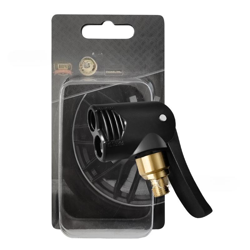 

2 шт. заглушек рычага автомобильного клапана, пневматический патрон для автомобильных шин, сдувание и накачивание воздуха в одном, зажим клапана с резьбой, адаптер клапана сопла для разъема 2pcs No Bleeding чёрный