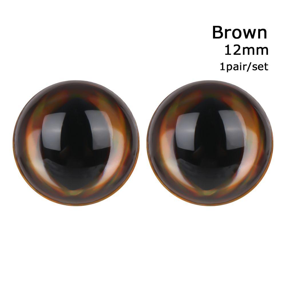 Color Toy Accessories DIY Eyes with Eyelashes Doll Accessories Stuffed Animal Supplies 3D Eyes