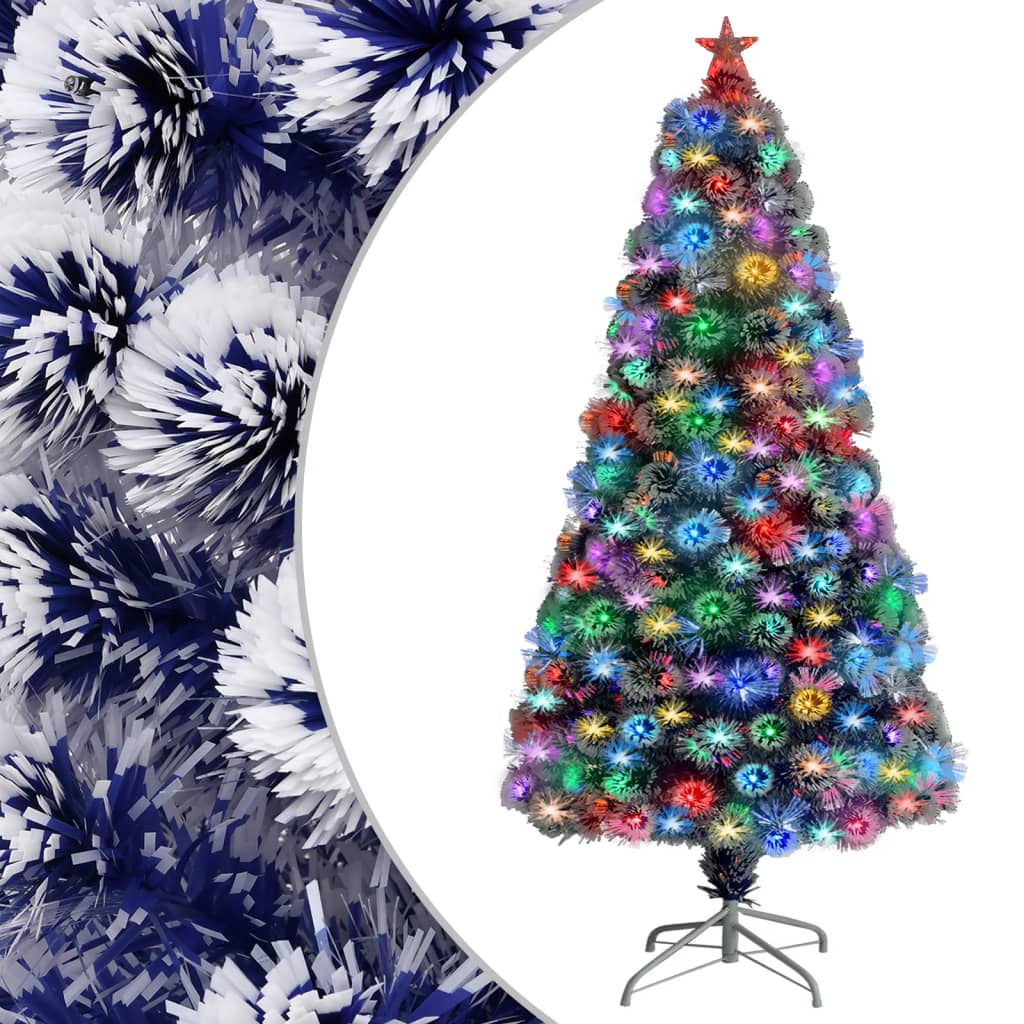 Künstlicher Weihnachtsbaum mit Beleuchtung 120 cm Glasfaser