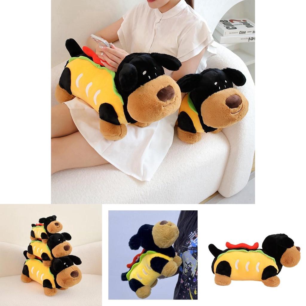 Cute Sausage Dog Plush Toy For Girls Soft And Cuddly Dog Doll For Sleeping 30cm/0.16kg