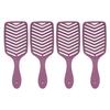 4 Pcs Massage Hair Brush Detangling Vent Detangler Brush Curved Wet Hair Brush for Salon Daily Use