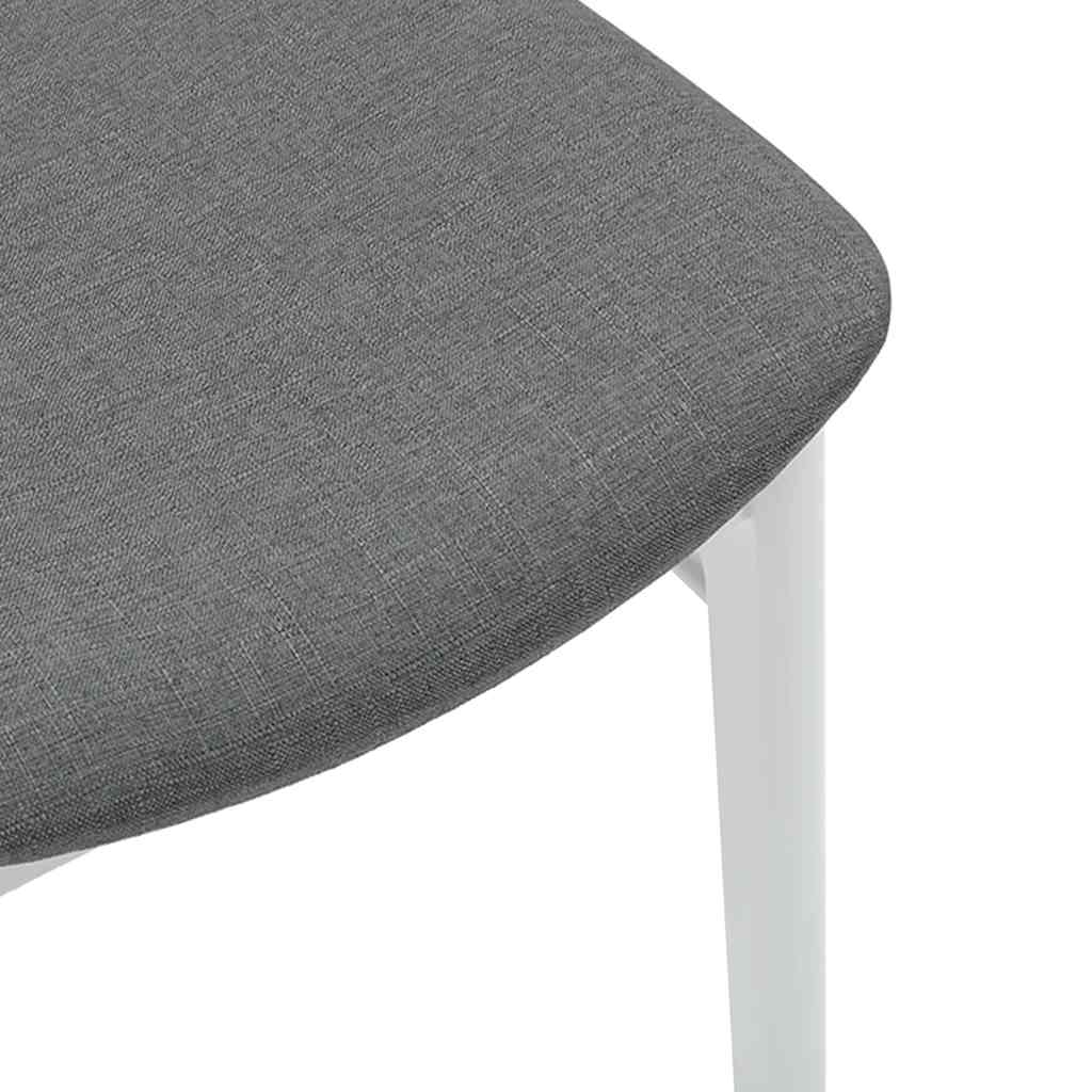 Dining Chairs with Cushions 2 pcs White Solid Rubberwood