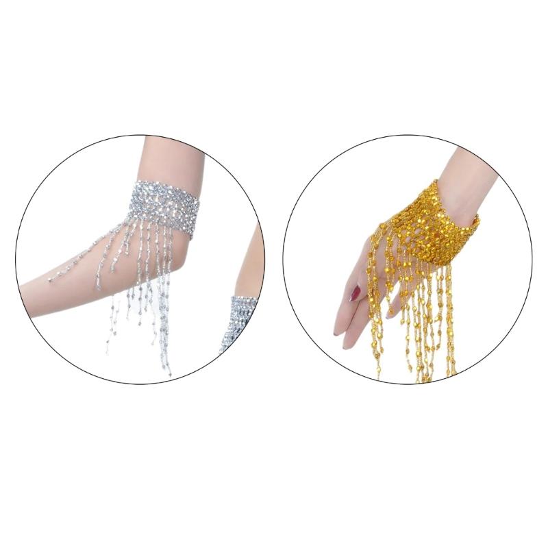 Belly Dance Bracelet Halloween Costume Hand Chain Fashion Women Bracelet  for Performances and Parties