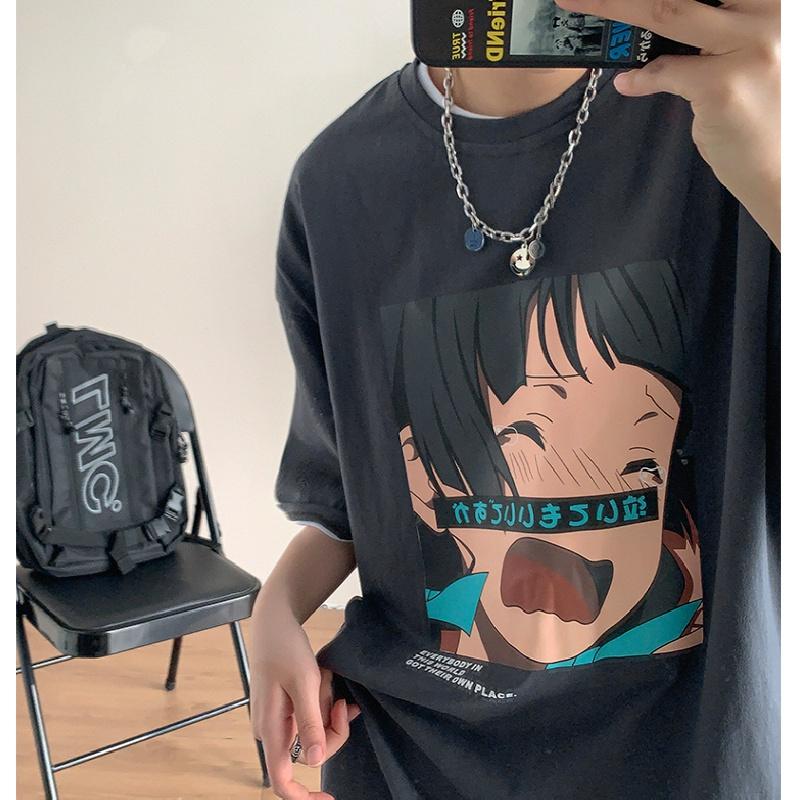 

Мужские футболки с коротким рукавом с буквенным графическим принтом и половиной рукава Футболка-пуловер Повседневная футболка Мужская корейская повседневная футболка с круглым вырезом в стиле ретро 5XL темно-серого