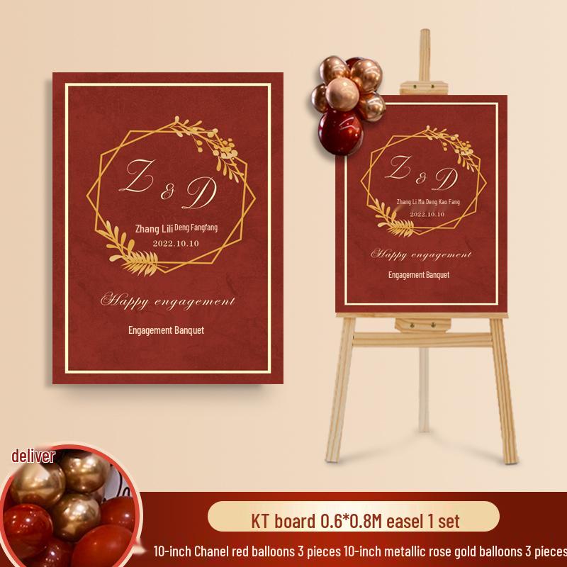 Wedding Ceremony Welcome Sign - Directional KT Board Decor