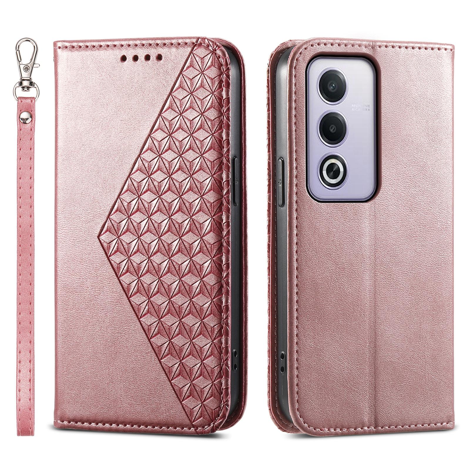 

For Oppo A3 Pro (Global) 5G Case Calf Texture PU Leather Phone Cover with Wallet F