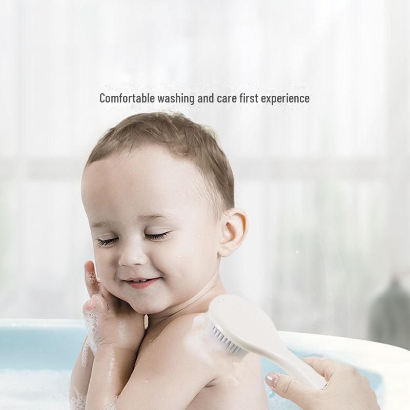 "Newborn Soft Bristle Brush Set: Baby Comb for Dandruff Removal & Head Massage"