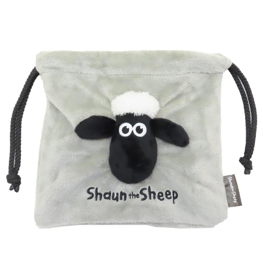 Shaun the Sheep [Drawstring Bag] Face Mascot Drawstring PouchShaun