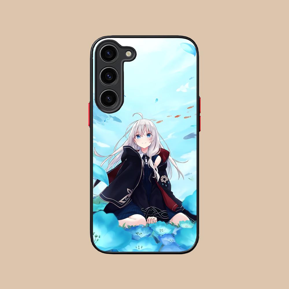 Wandering Witch Elaina Silicone Mobile Phone Case for Samsung Galaxy S26 S25 S24 S23 S22 S21 Plus FE Ultra Colorful Cover