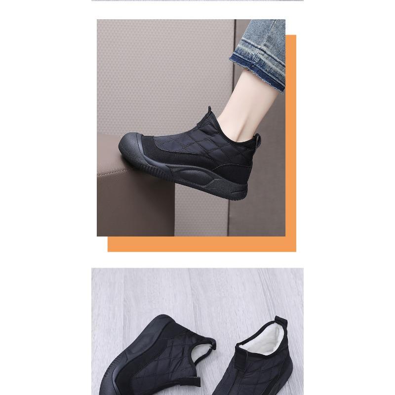 Snow Boots Women's New Fleece Thickened Non-slip Warm Boots for Winter 2025 Mom Shoes for Middle-aged and Elderly Cotton Shoes