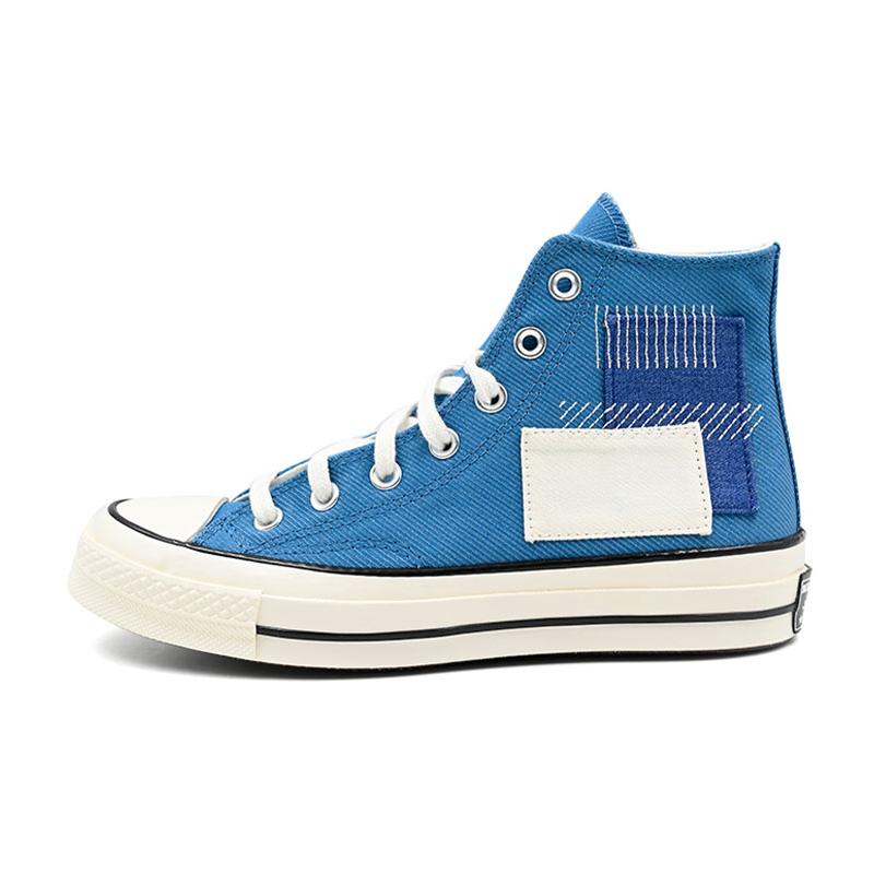 Converse Chuck 70 Wear-Resistant High-Top Canvas Shoes Unisex Vintage Blue Unisex
