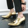 Fashion Luxury Brand Men Leather Shoes Fashion Business Casual Shoes Designer Pointed Dress Shoes for Men Banquet Party Wedding Footwear
