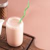 High Glass Wavy Straws Reusable Colorful Straws for Juice Tea Coffee Eco-Friendly High Temp Resistant BPA-free Glass Twist Transparent Straw