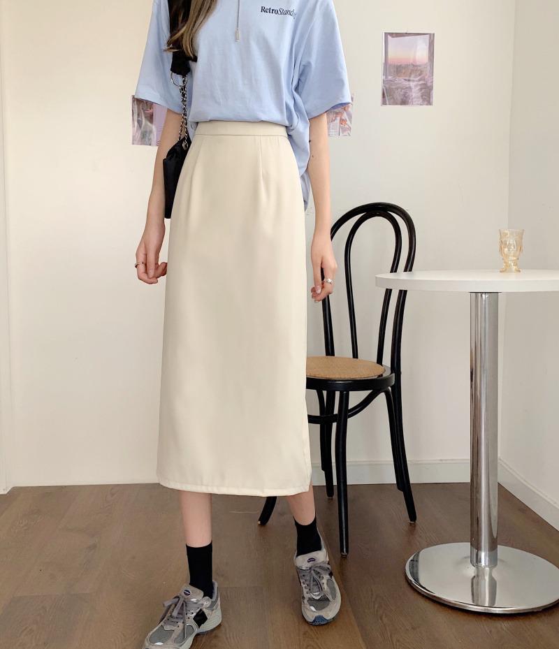 

Женская летняя юбка миди А-силуэта с высокой талией в французском стиле 2024 - Облегающая, драпирующаяся, в стиле бодикон 5XL