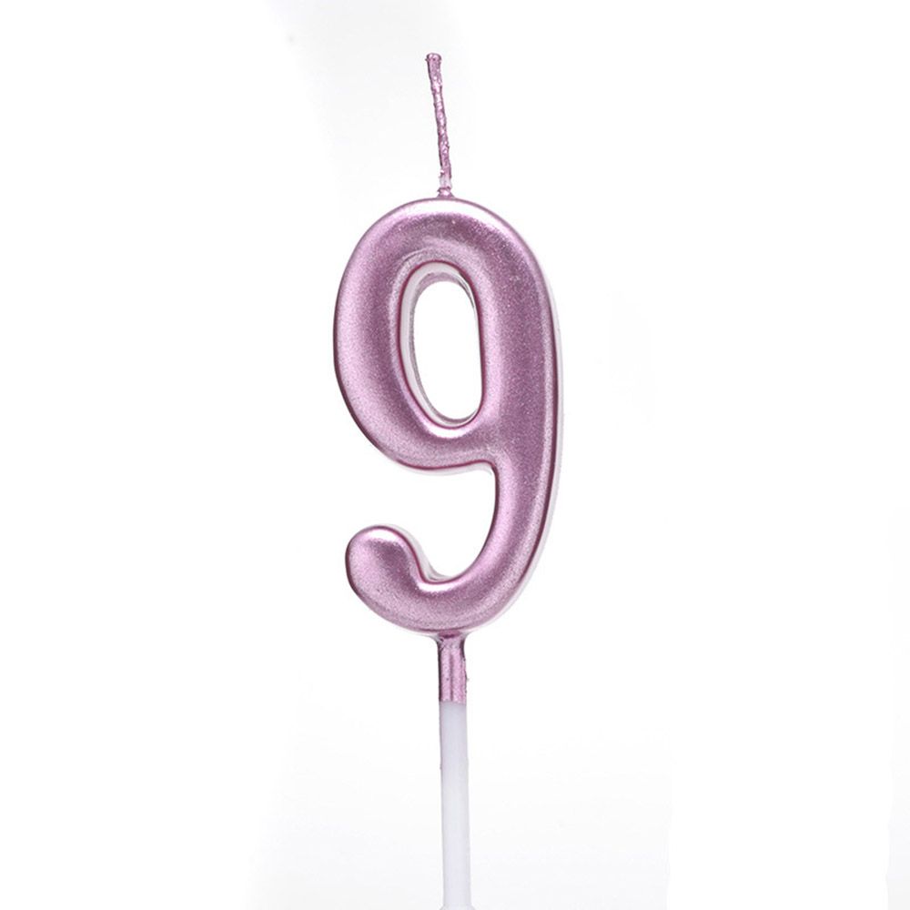 1 PC 0-9 Party Supplies Ornaments Cupcake Decor Cake Topper Number Candles Happy Birthday