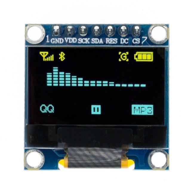 0,96 Zoll IIC Serielles weißes OLED-Anzeigemodul 128 x 64 I2C SSD1306 12864 LCD-Bildschirmplatine GND VCC SCL SDA 0,96 Zoll für Arduino Oled