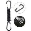 2 Pcs Heavy Duty Carabiners Braided Stainless Long-lasting Paracords Keychain Hook D Ring Clips for Water Bottle Keys Backpack