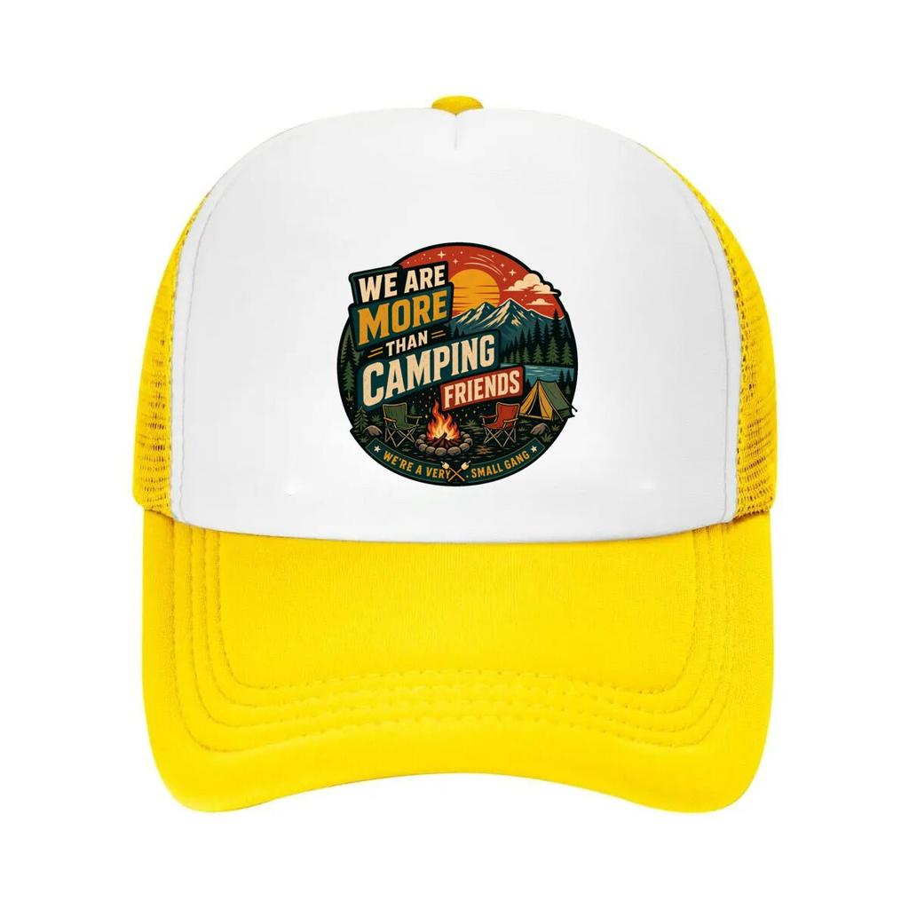 Retro Camping Friends Adventure Quot Mesh Baseball Cap Casual Hat Outdoor For Womens Unisex FeUnisex