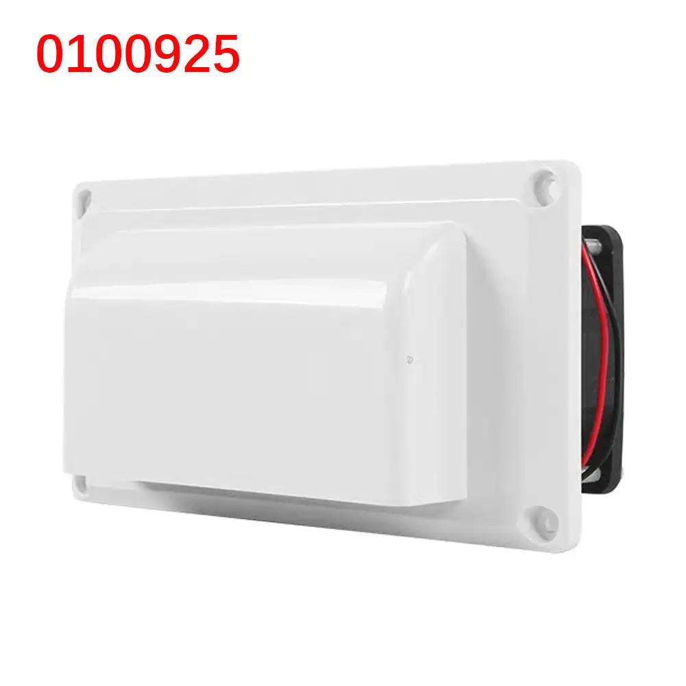 Caravan-Zubehör, DC12V 6W Dunstabzugshaube Abluftventilator Schwarz/Weiß Entlüftung Schnellabsaugung Ölabsaugung Küchenentlüftung für Wohnmobil