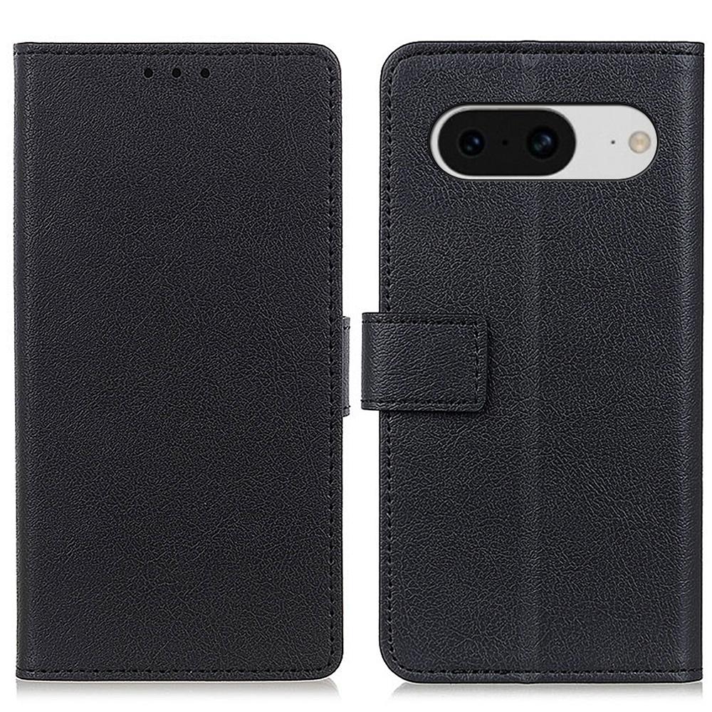 

Anti-Scratch Protective Cover for Google Pixel 8 PU Leather Wallet Phone Case with Stand Black